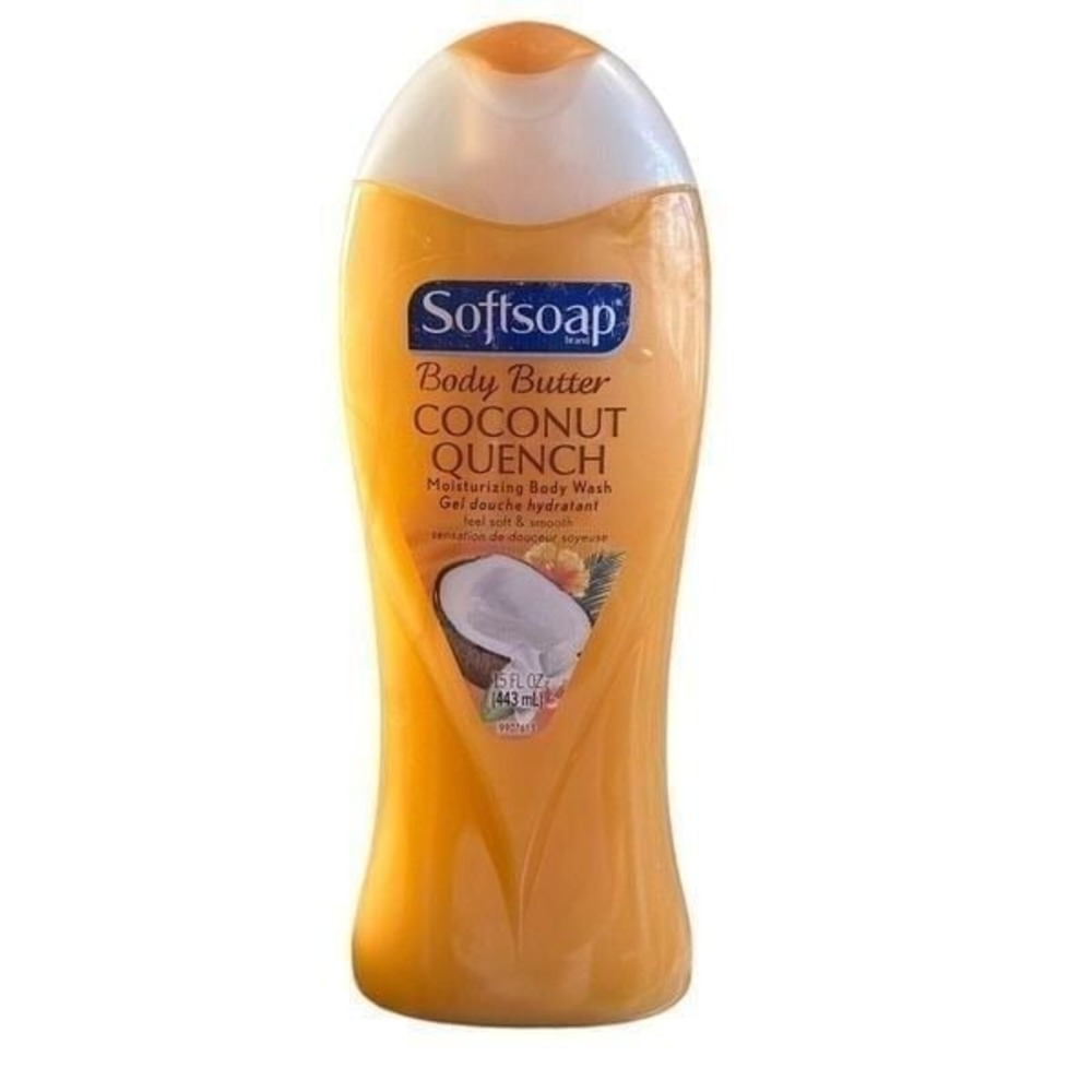Softsoap Body Butter COCONUT QUENCH Moisturizing Body Wash, Soft & Smooth, 15oz